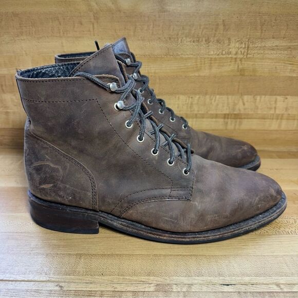 Thursday Everyday President Boots Mens Size 12 Brown Lace Up Leather Casual - Picture 1 of 10